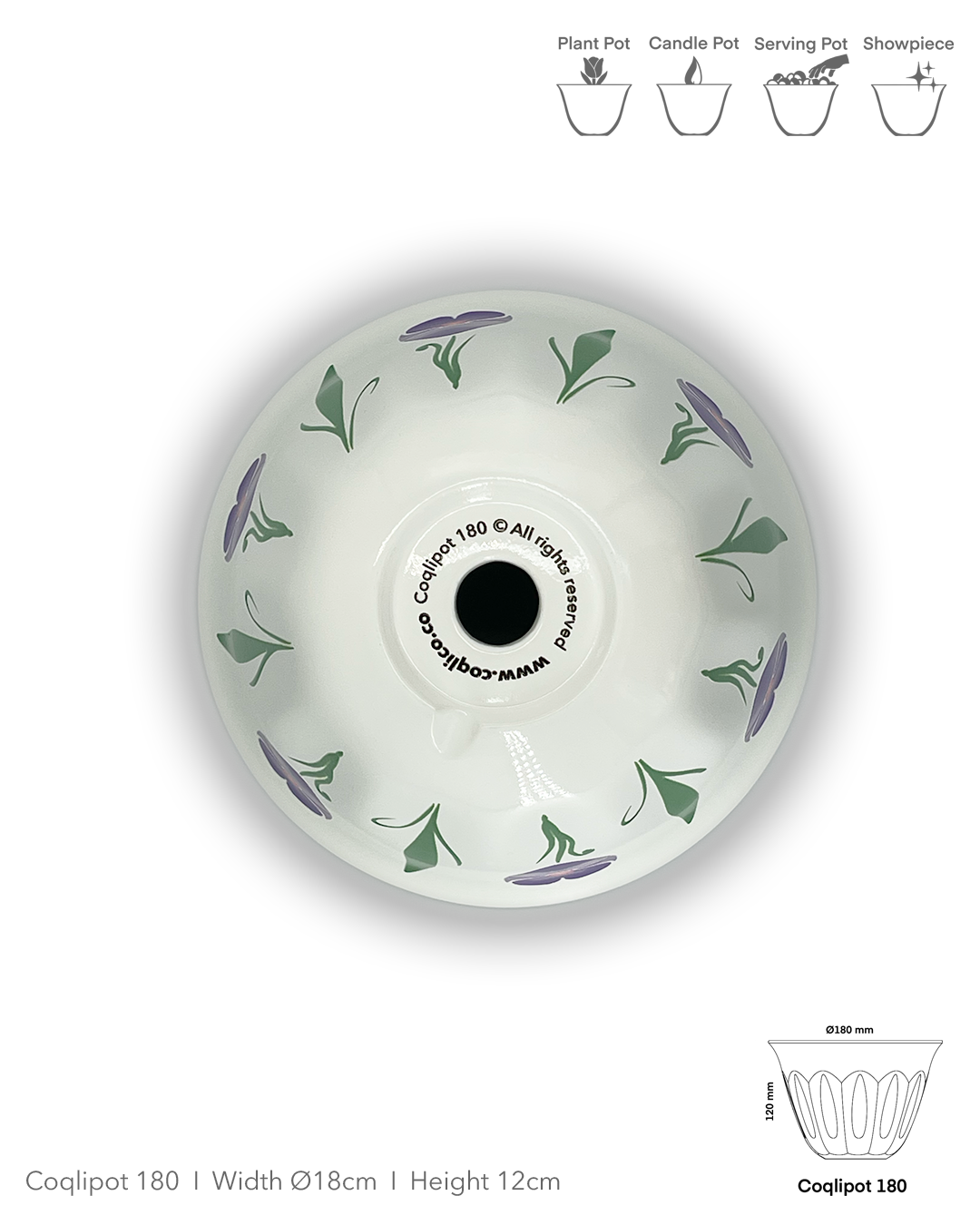 Coqlipot© 180 - Poppy - Purple