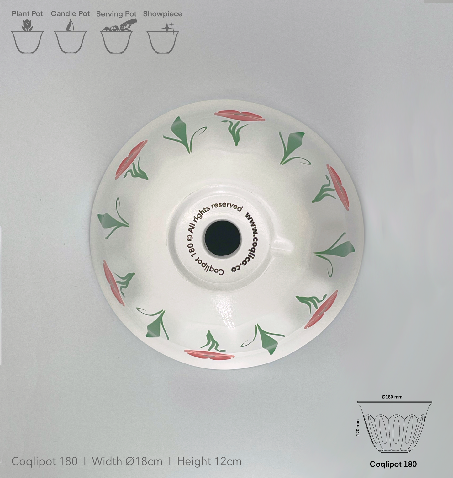 Coqlipot© 180 - Poppy - Red