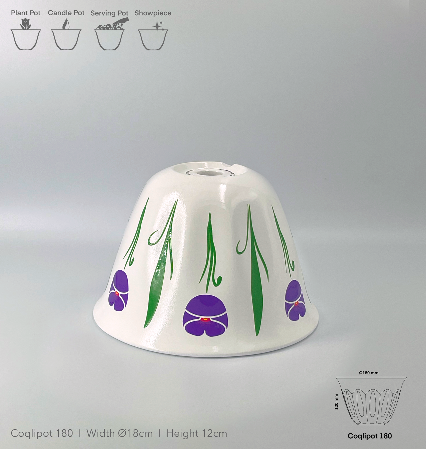 Coqlipot© 180 - Poppy - Purple