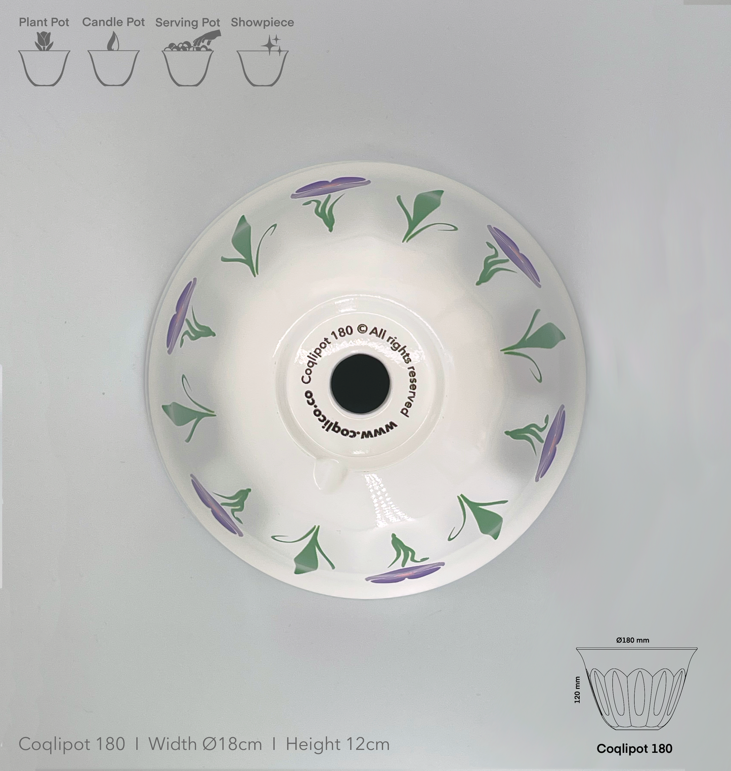 Coqlipot© 180 - Poppy - Purple