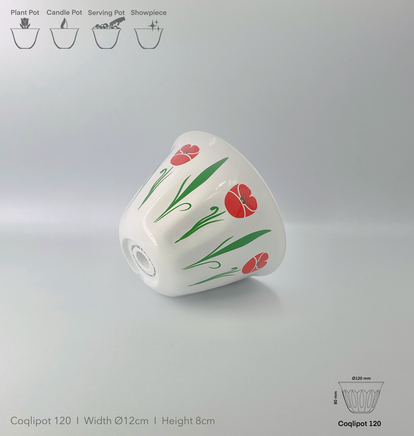 Coqlipot© 120 - Poppy - Red