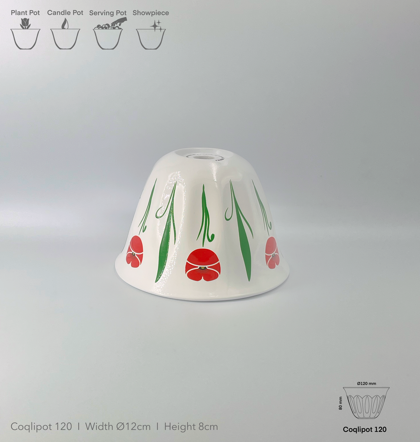 Coqlipot© 120 - Poppy - Red