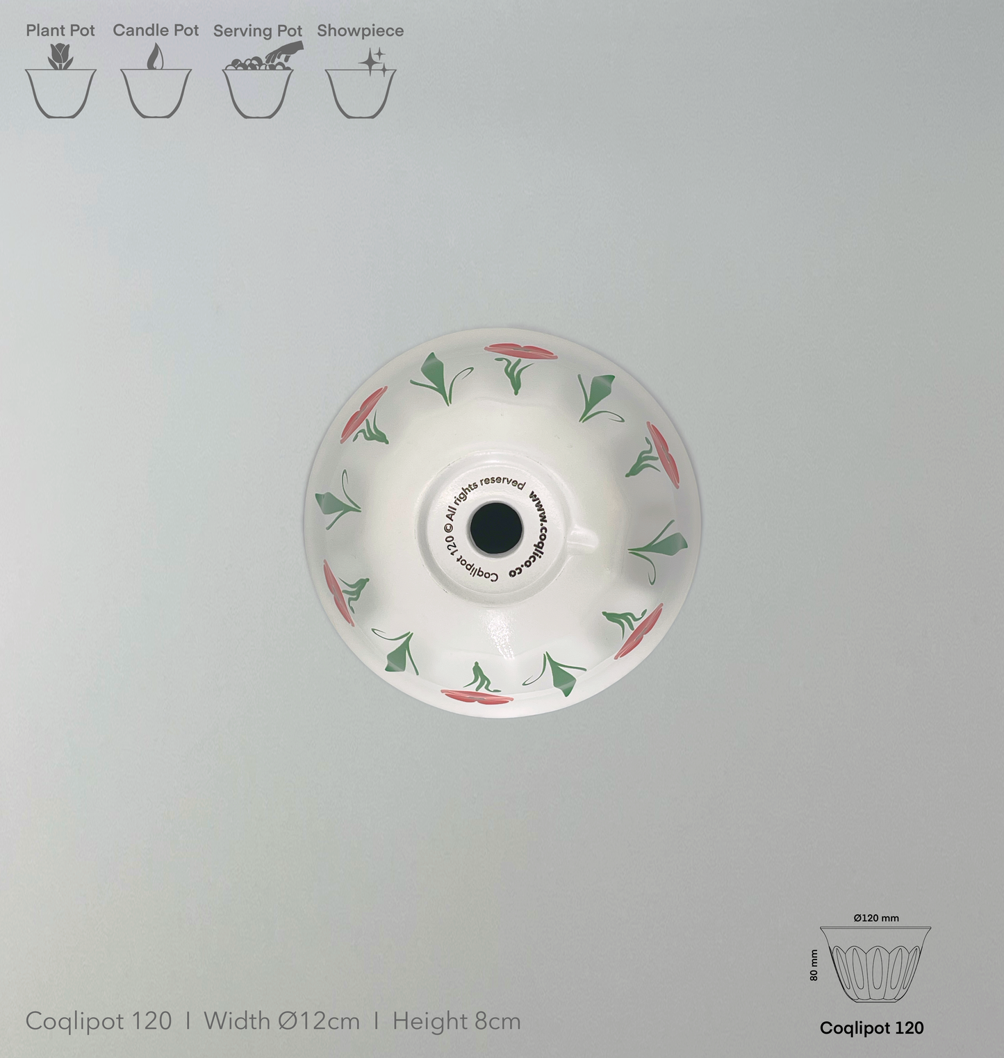 Coqlipot© 120 - Poppy - Red