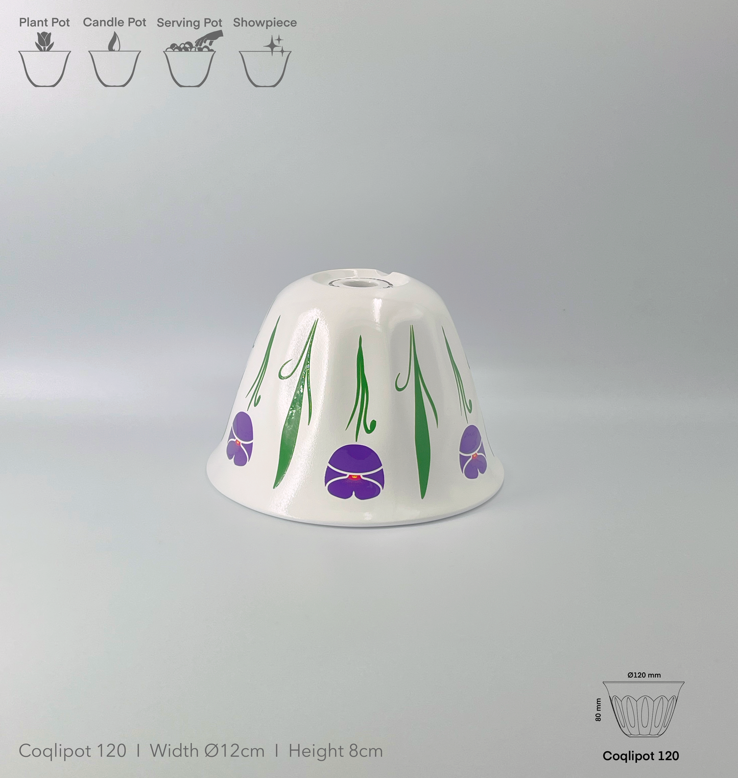 Coqlipot© 120 - Poppy - Purple