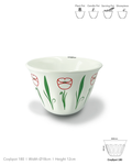 Coqlipot© 180 — Lebanese Poppy Red Outline (Made-To-Order)