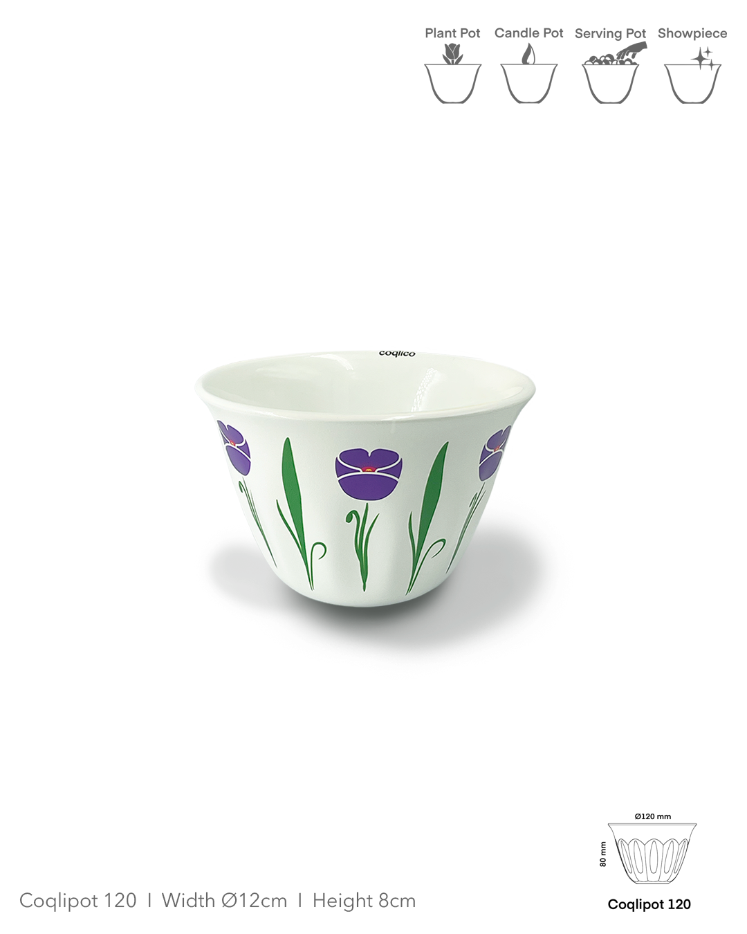 Coqlipot© 120 — Lebanese Poppy Purple (Made-To-Order)