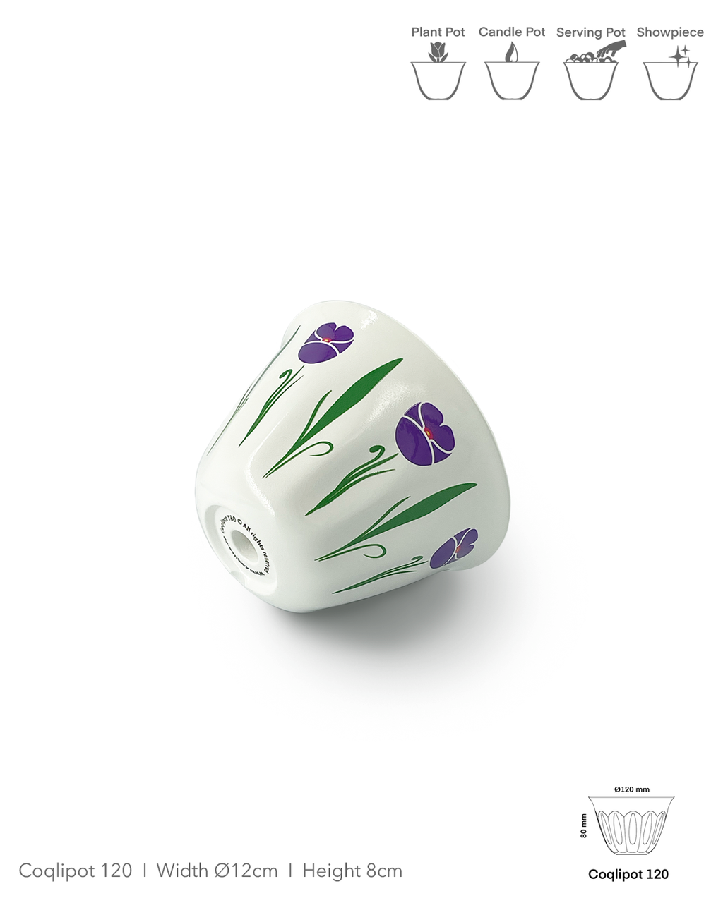 Coqlipot© 120 — Lebanese Poppy Purple (Made-To-Order)
