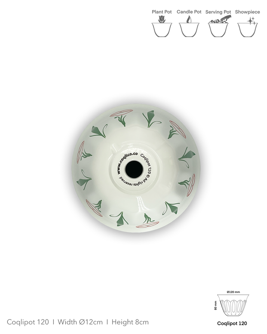 Coqlipot© 120 - Poppy - Red Outline