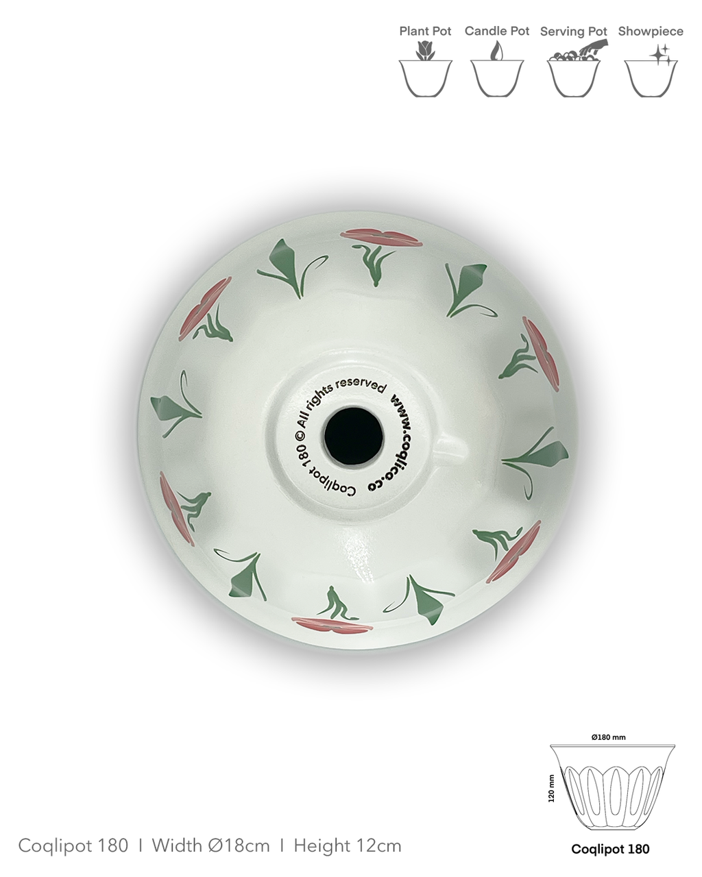 Coqlipot© 180 — Lebanese Poppy Red (Made-To-Order)