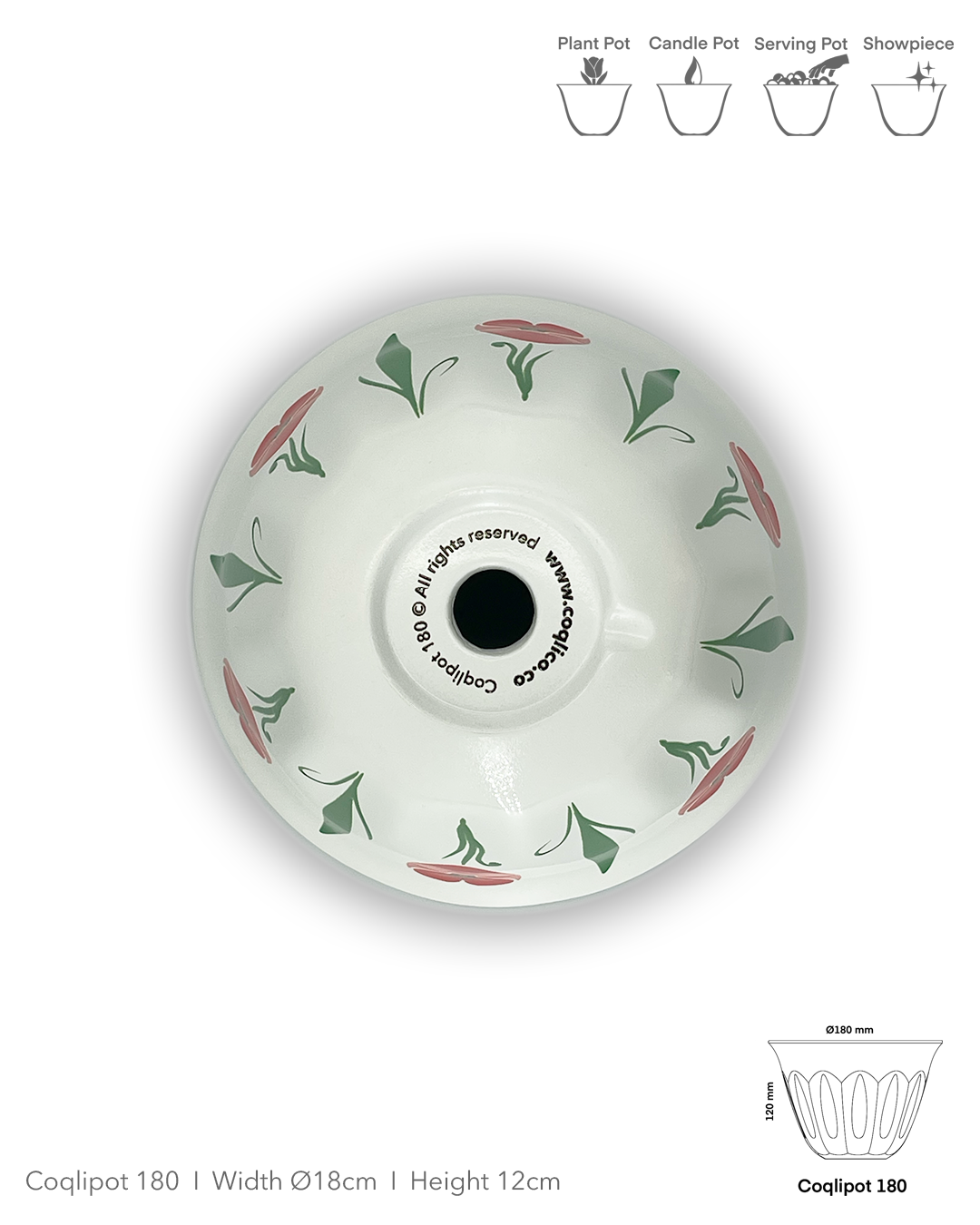 Coqlipot© 180 — Lebanese Poppy Red (Made-To-Order)