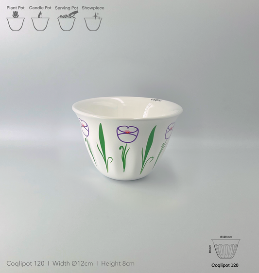 Coqlipot© 120 - Poppy - Purple Outline